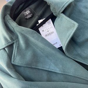 Zara Green Duster Coat